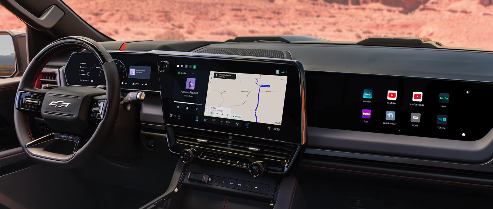 2027 Chevrolet Silverado 1500 redesigned interior with 16.3-inch center display