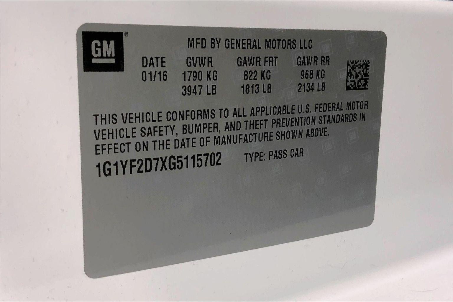 2016 Chevrolet Corvette 3LT