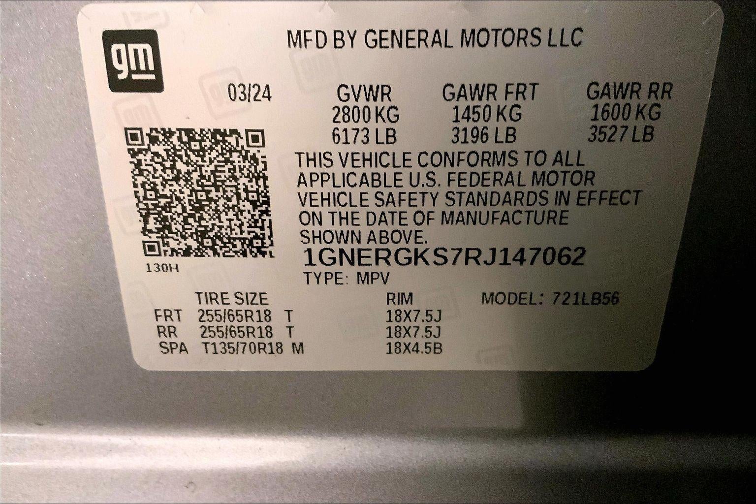 2024 Chevrolet Traverse FWD LT