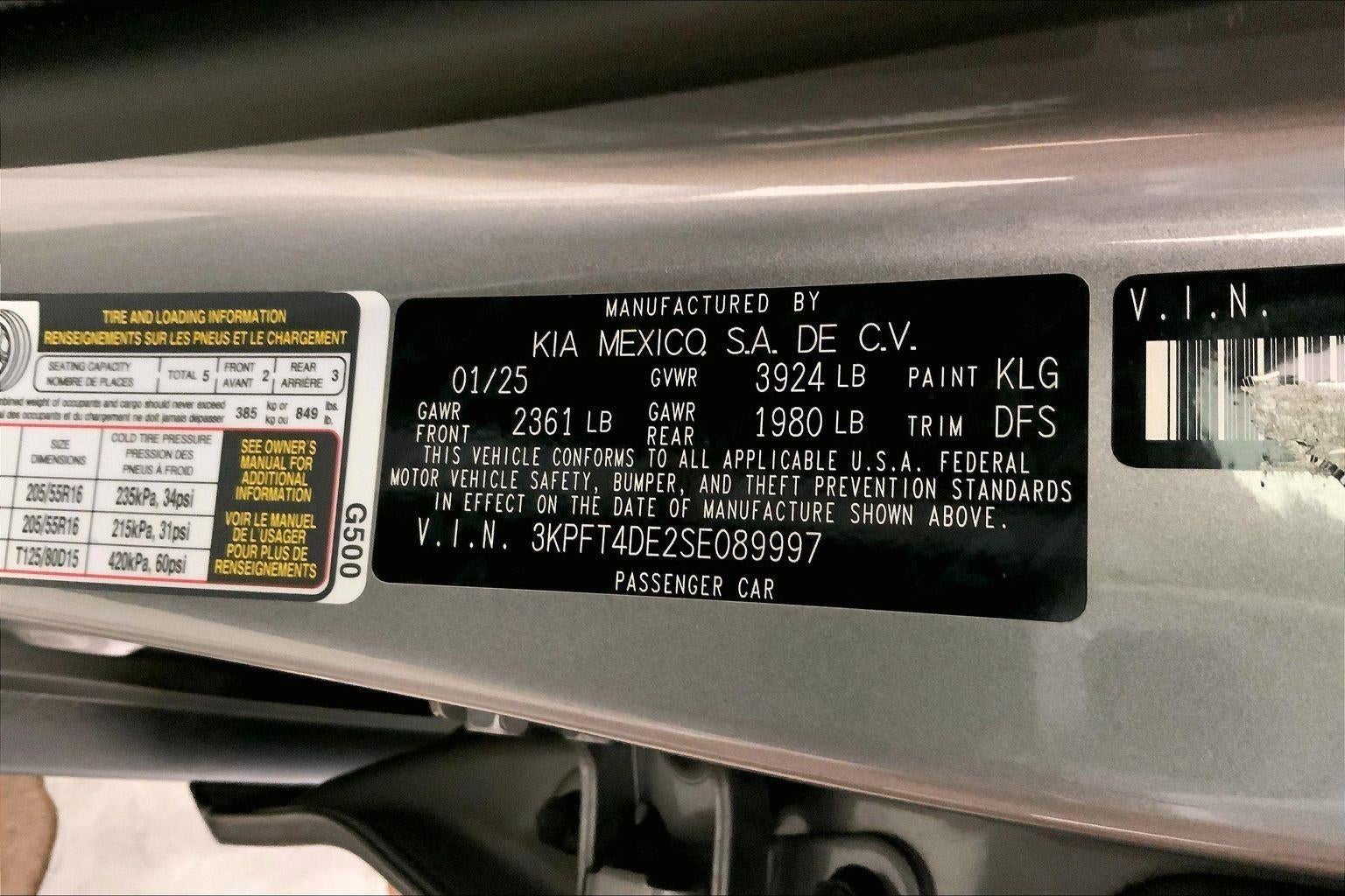 2025 Kia K4 LXS