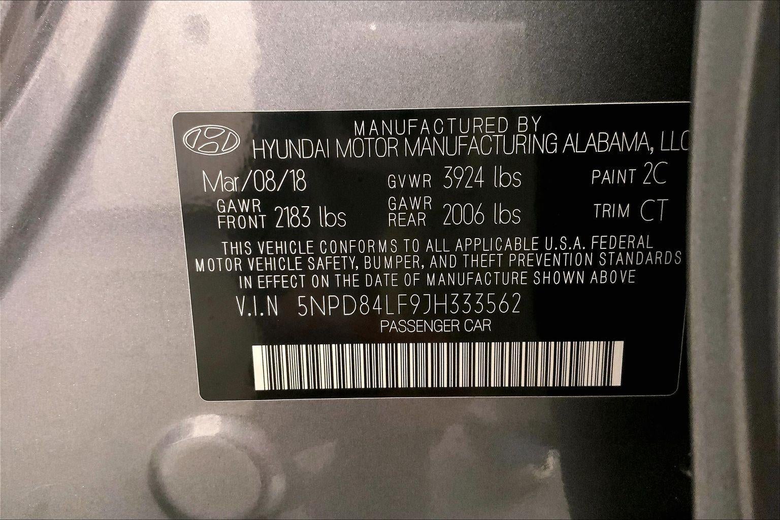 2018 Hyundai Elantra Value Edition