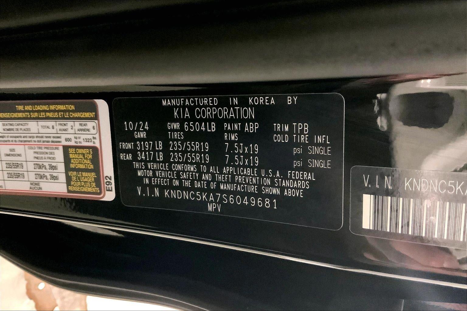 2025 Kia Carnival Hybrid EX