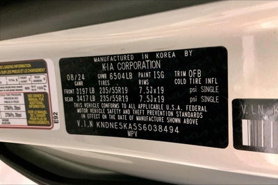 2025 Kia Carnival Hybrid SX