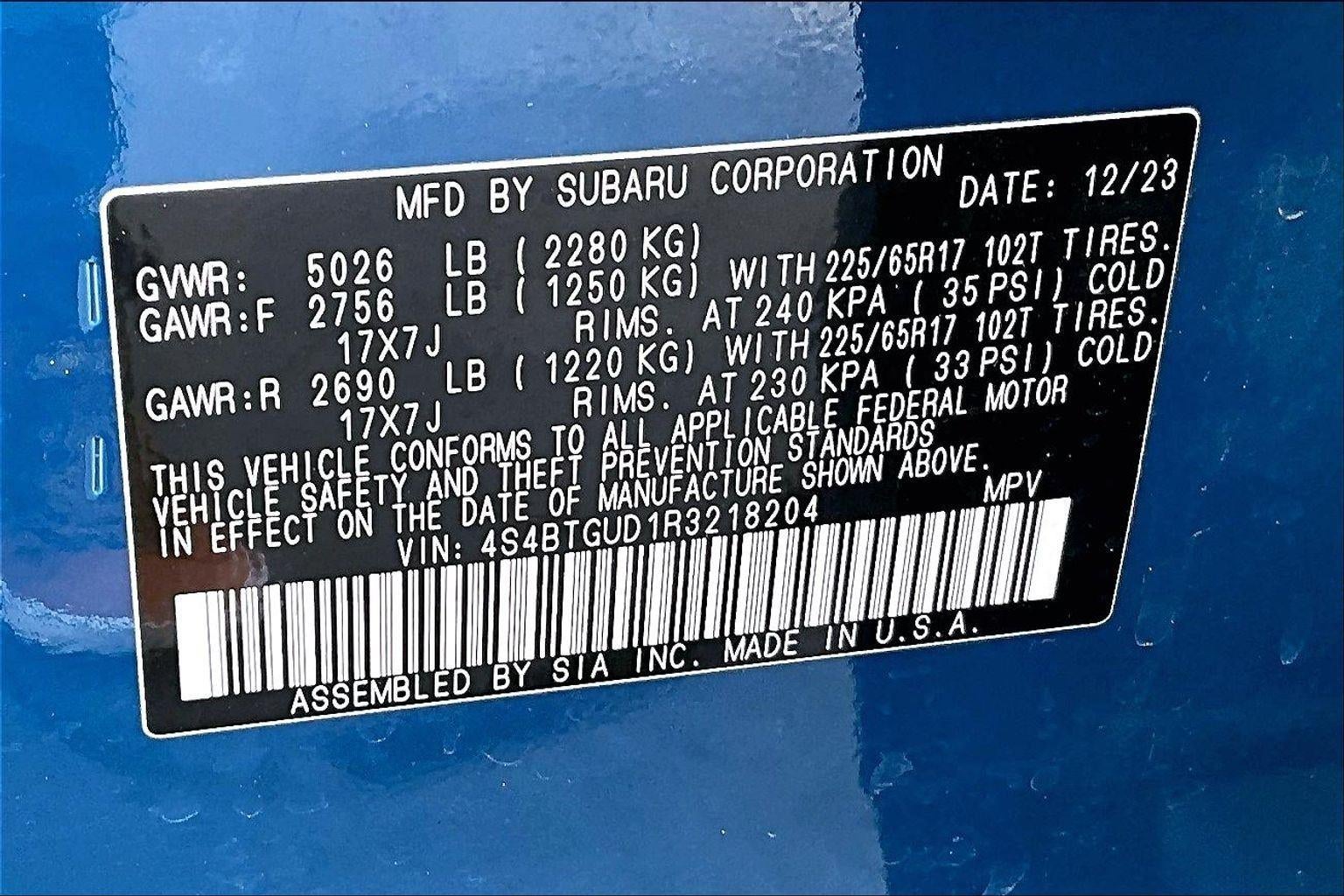 2024 Subaru Outback Wilderness