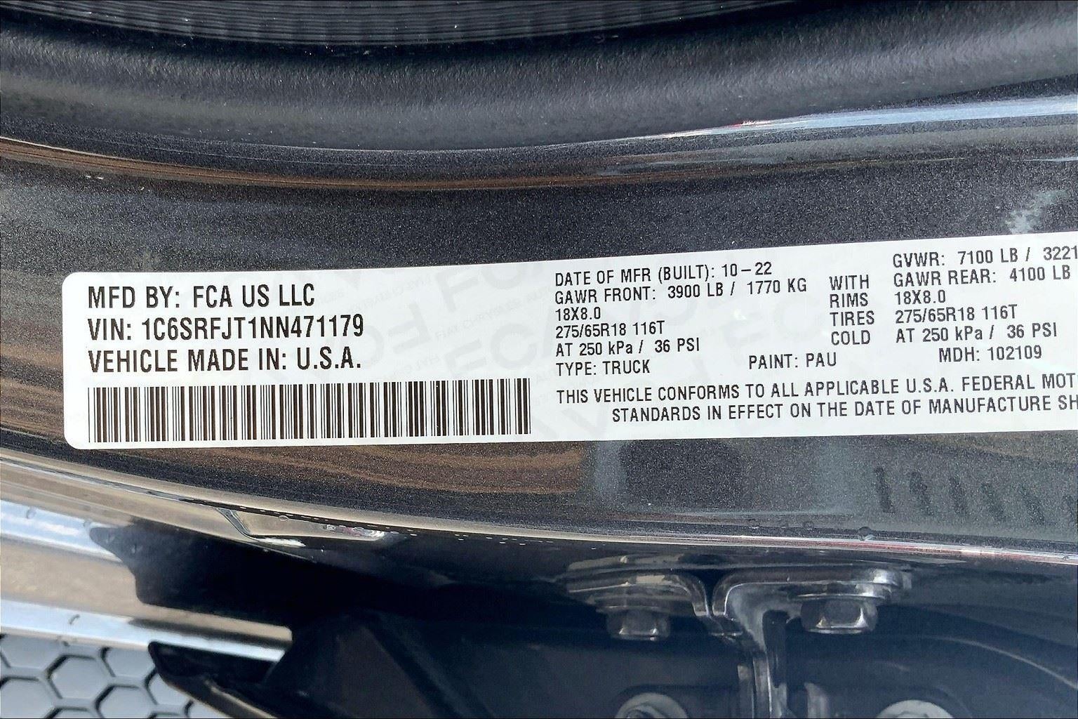 2022 RAM 1500 Laramie