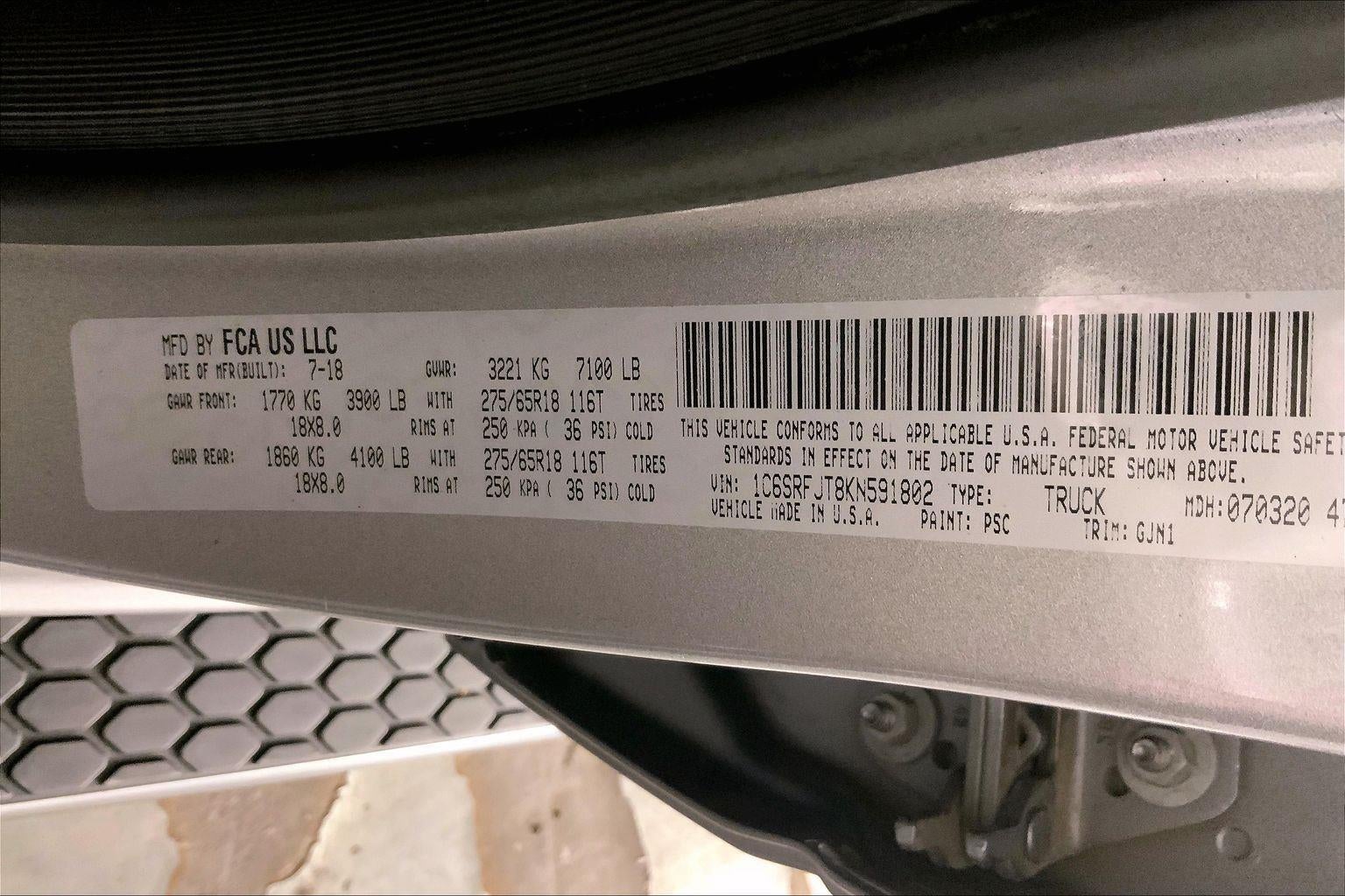 2019 RAM 1500 Laramie