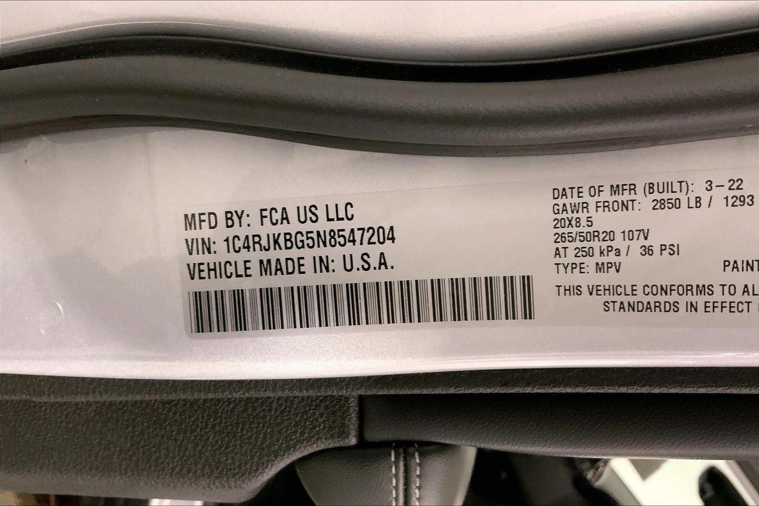 2022 Jeep Grand Cherokee L Limited