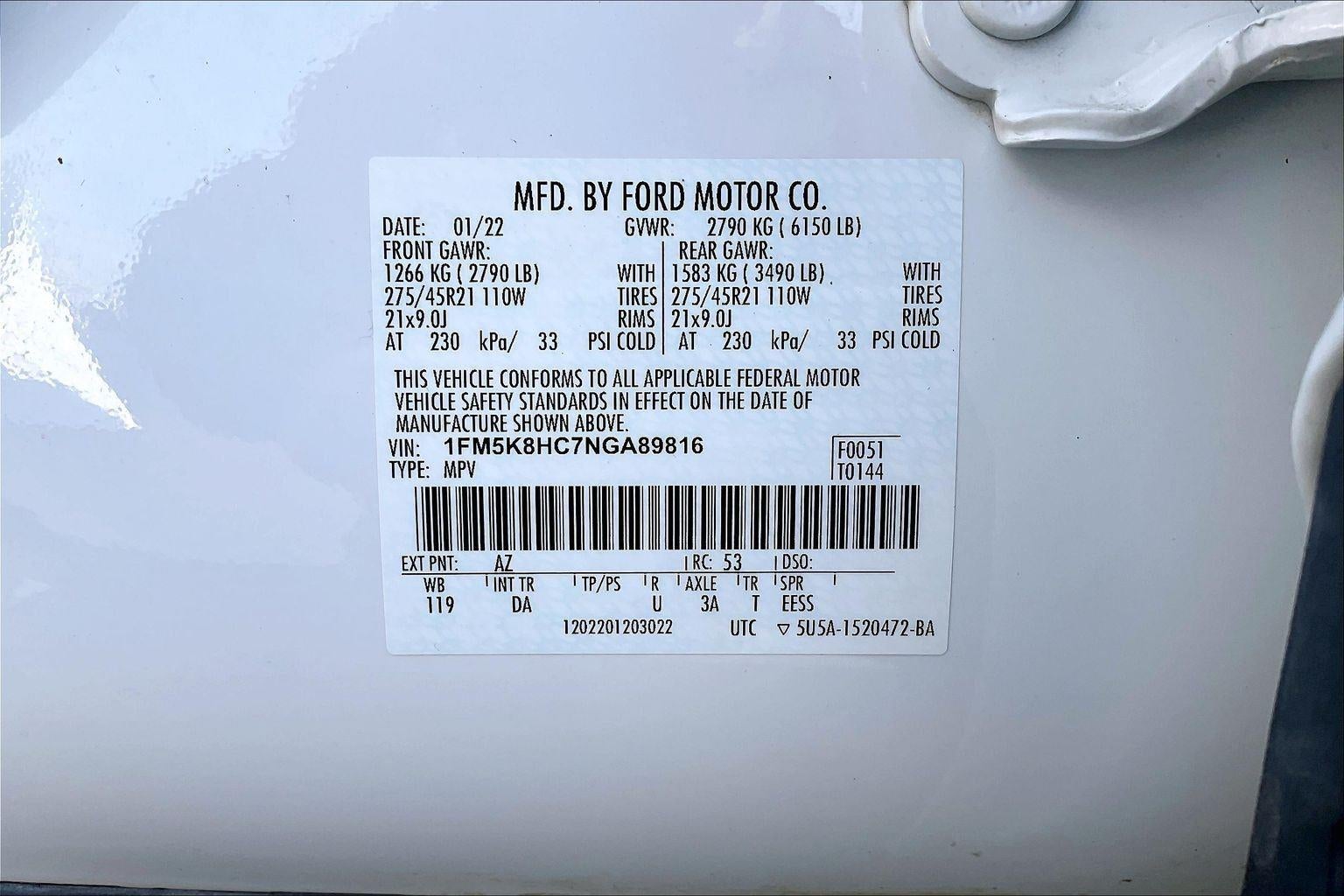 2022 Ford Explorer Platinum