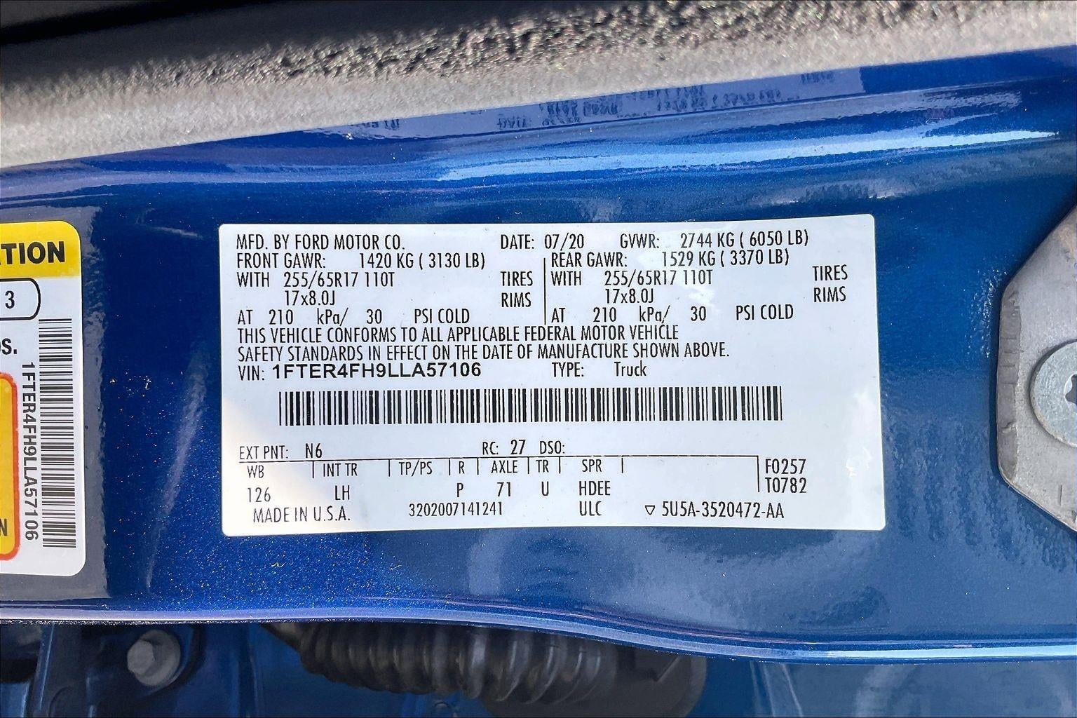 2020 Ford Ranger XL