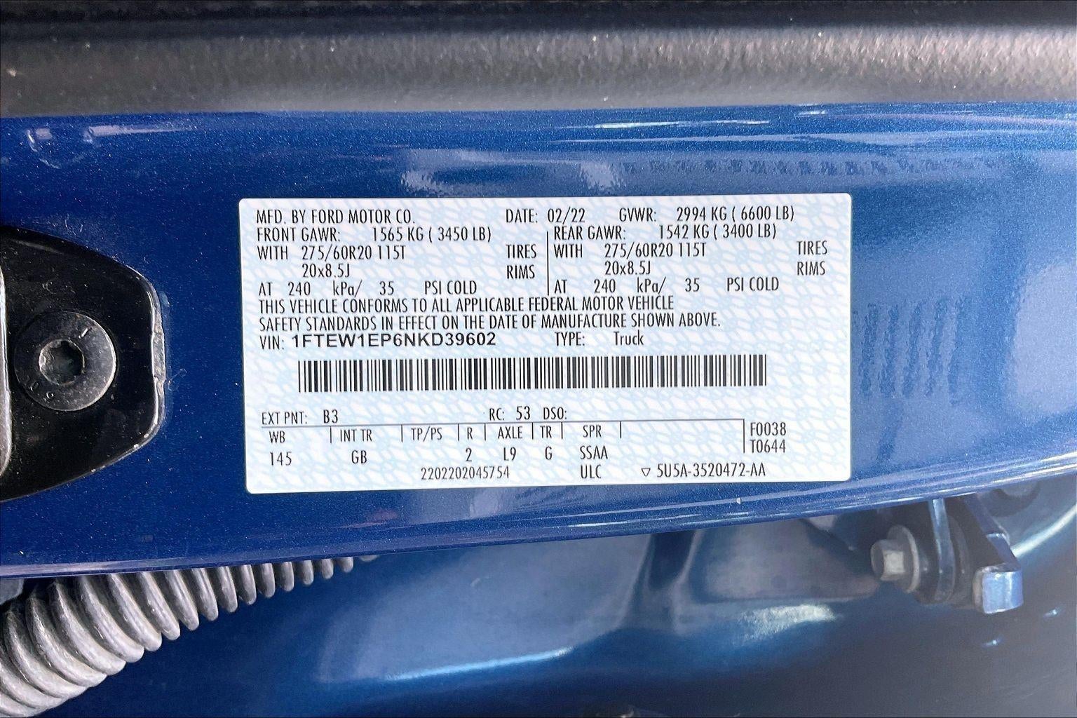 2022 Ford F-150 XL