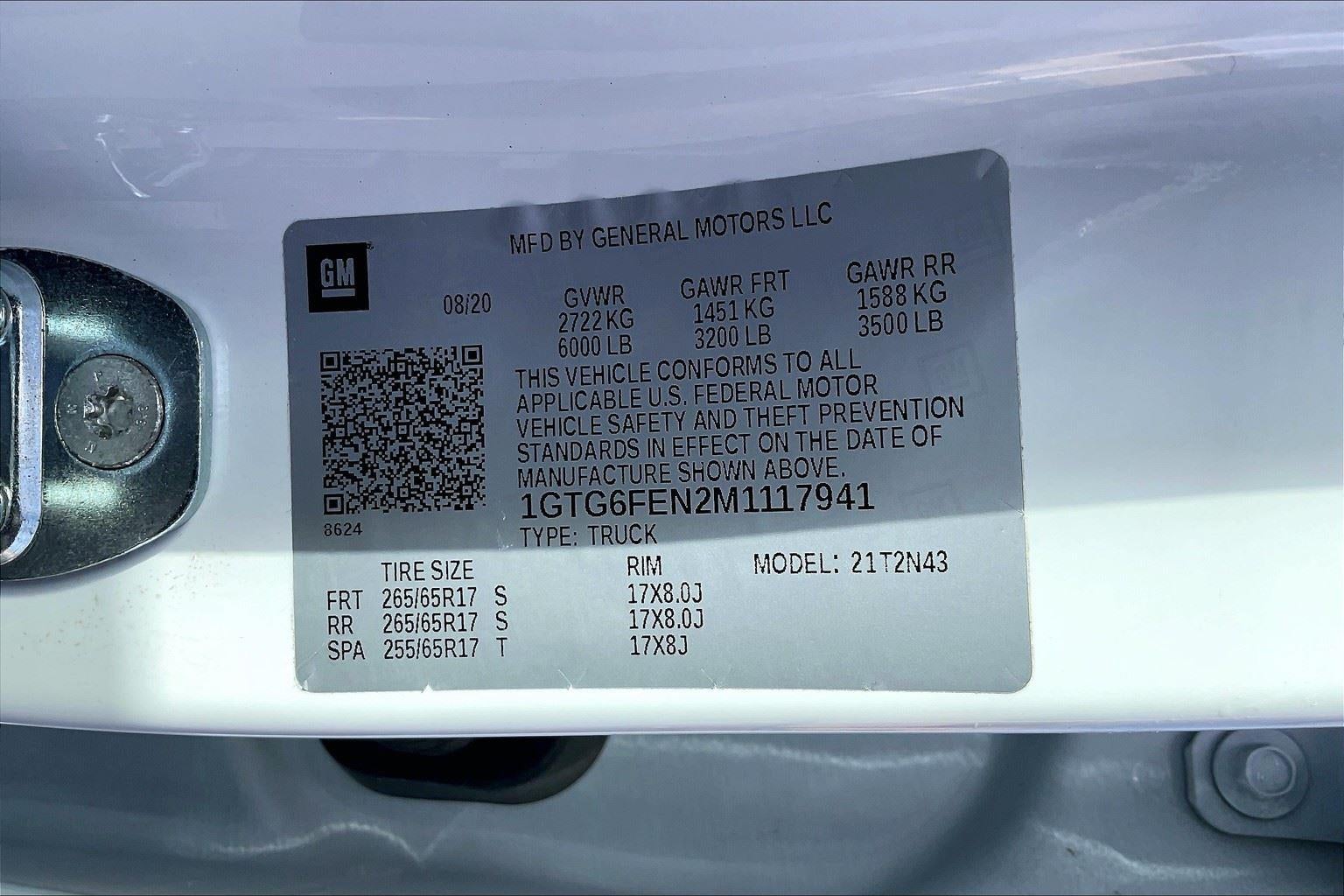 2021 GMC Canyon AT4 - Cloth