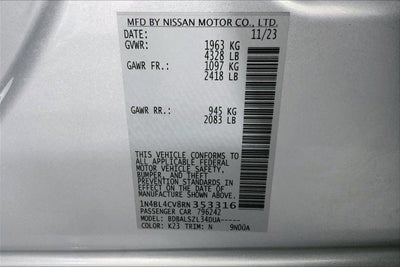 2024 Nissan Altima 2.5 SR