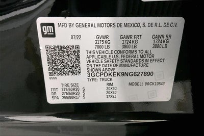 2022 Chevrolet Silverado 1500 LT (2FL)