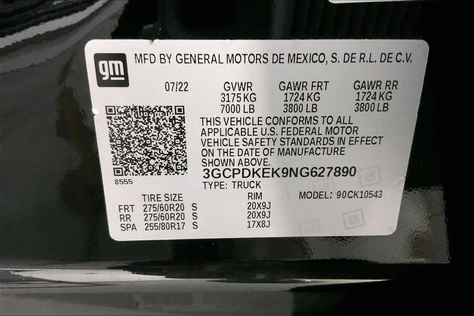 2022 Chevrolet Silverado 1500 LT (2FL)