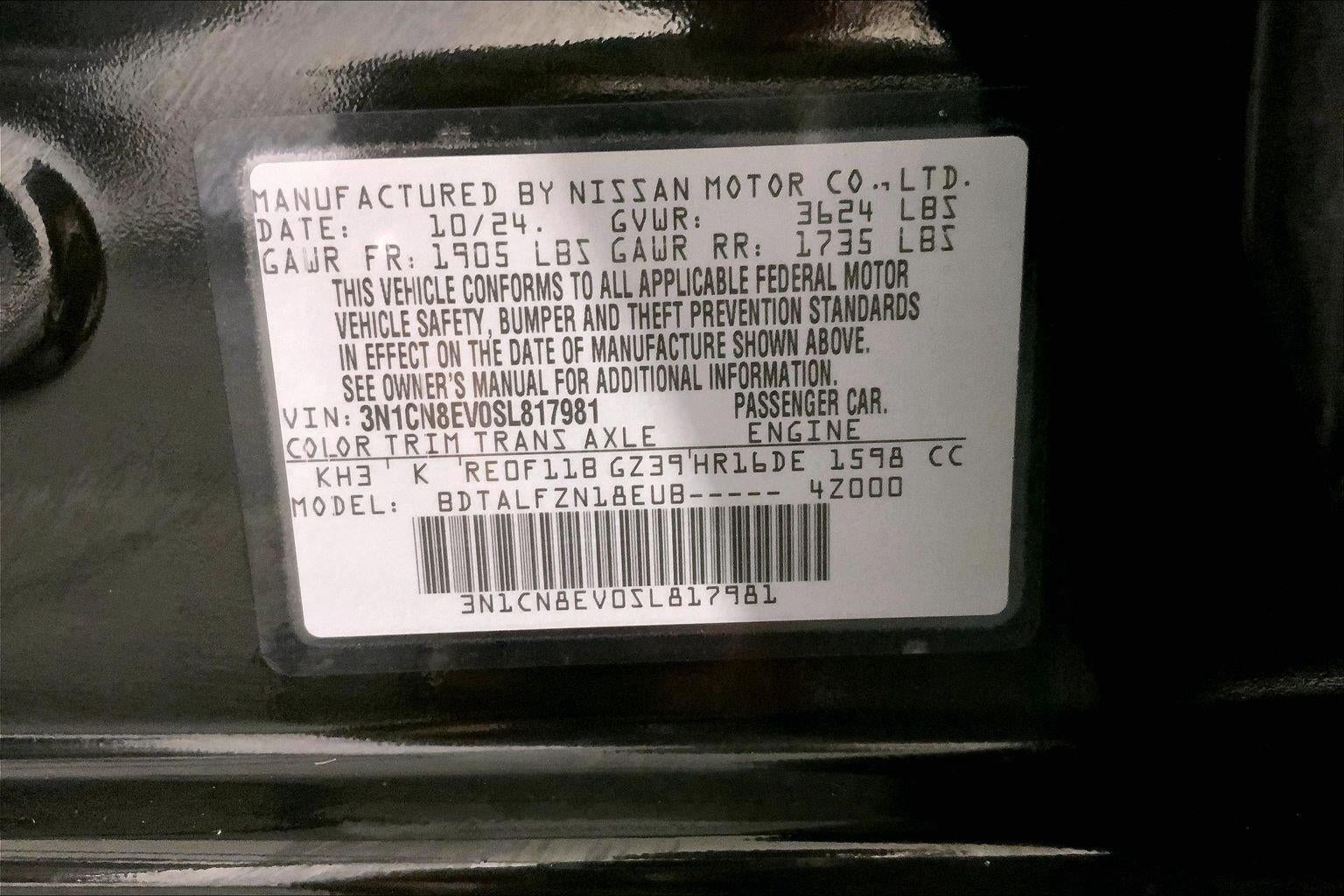 2025 Nissan Versa SV