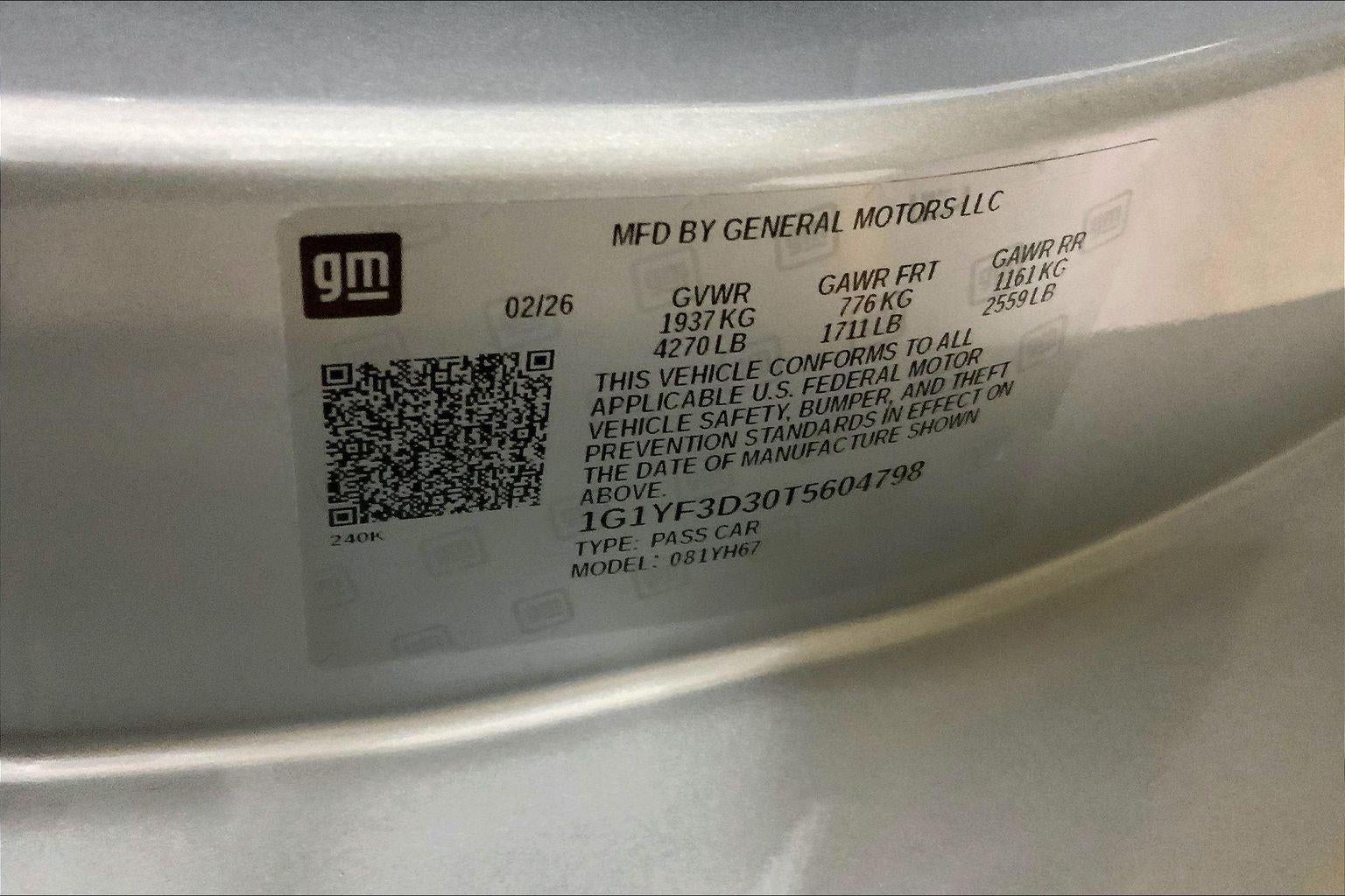 2026 Chevrolet Corvette Z06 3LZ