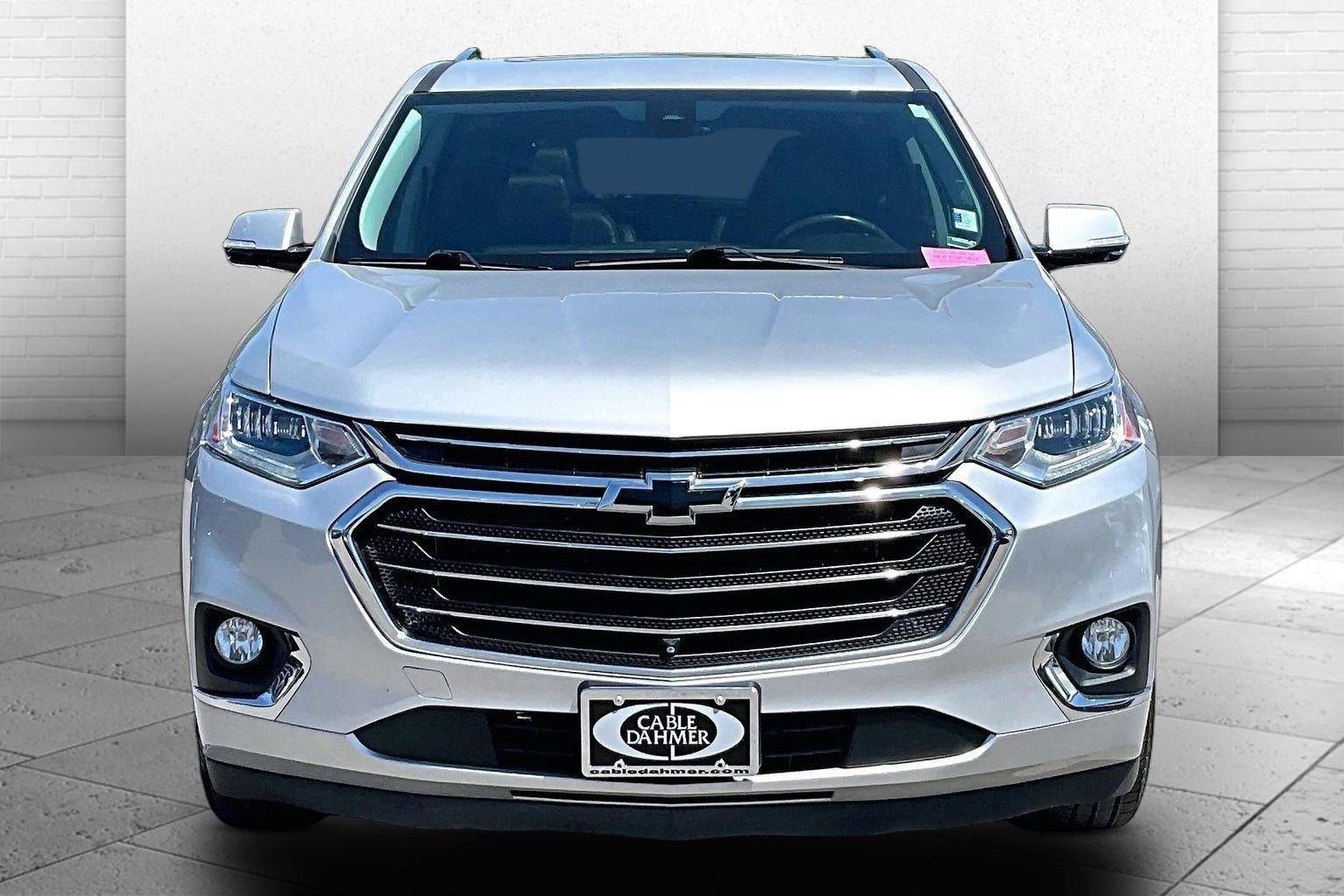 Used 2021 Chevrolet Traverse LS with VIN 1GNEVFKW7MJ199759 for sale in Kansas City