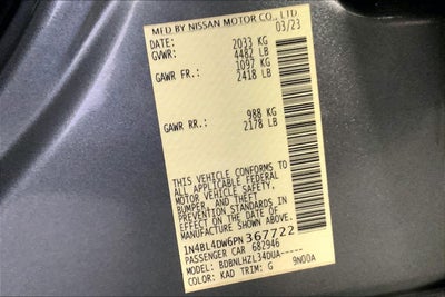 2023 Nissan Altima 2.5 SV