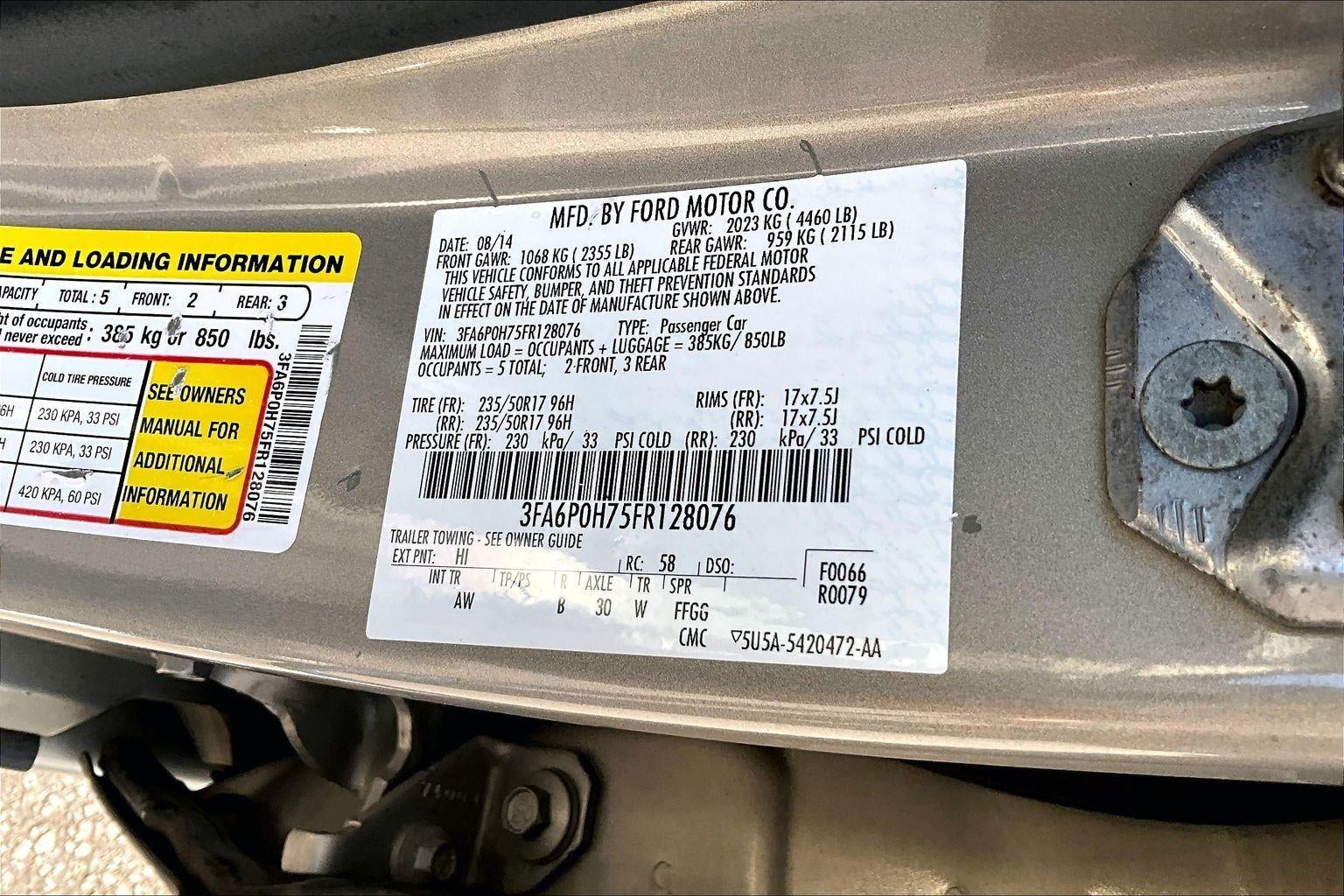 2015 Ford Fusion SE