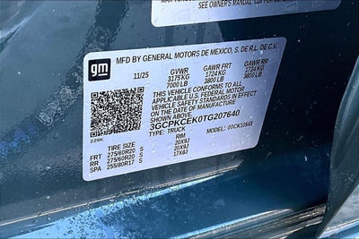 2026 Chevrolet Silverado 1500 Custom Trail Boss