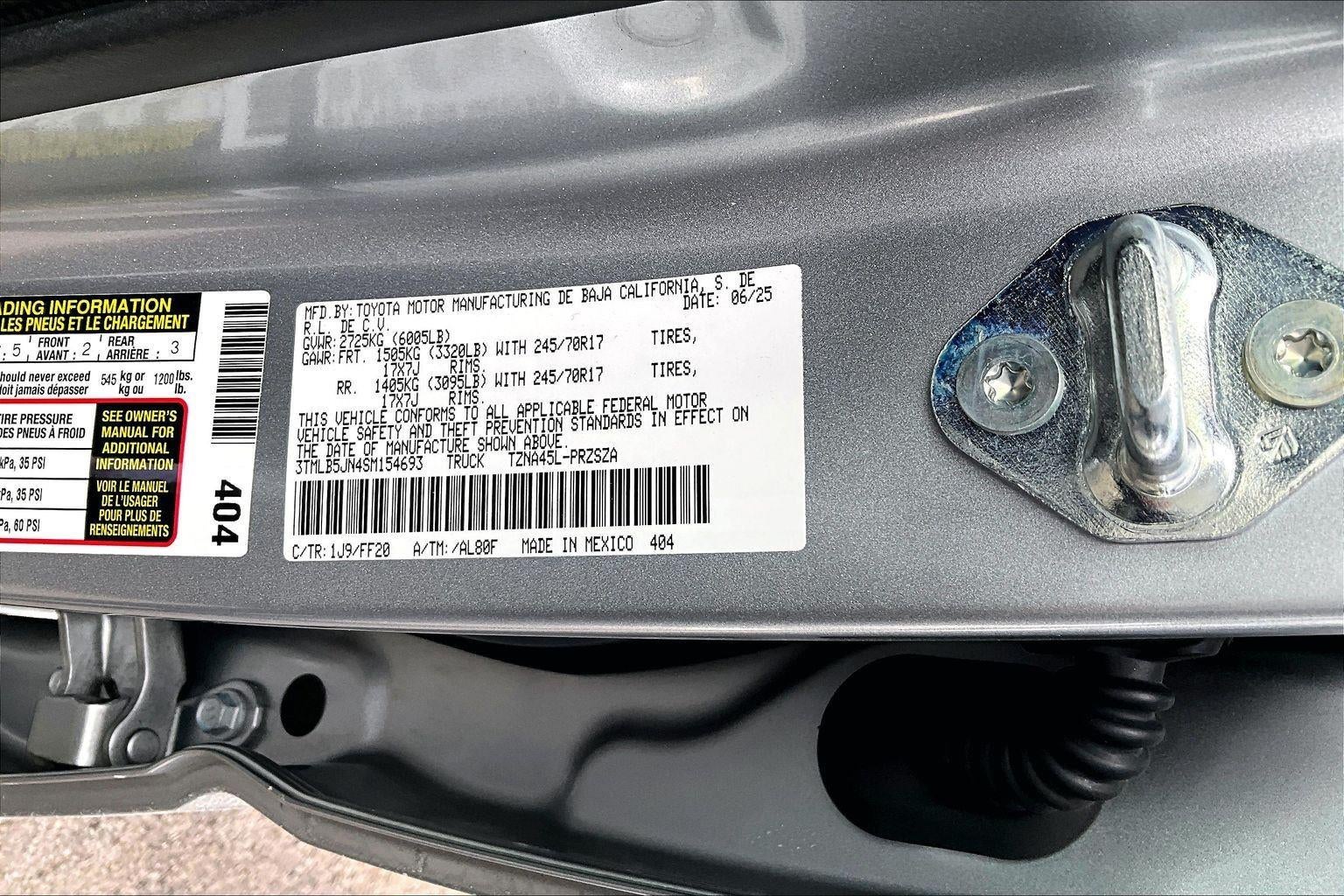 2025 Toyota Tacoma 4WD SR