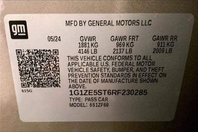 2024 Chevrolet Malibu FWD 2LT