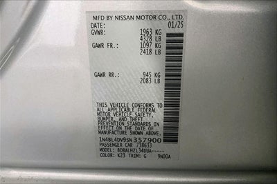 2025 Nissan Altima SV FWD