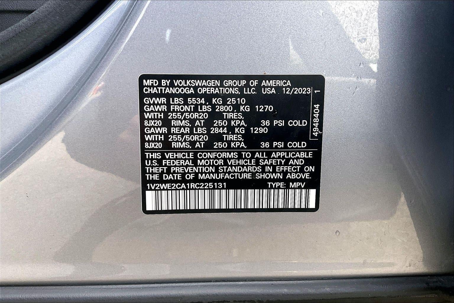 2024 Volkswagen Atlas Cross Sport 2.0T SE w/Technology