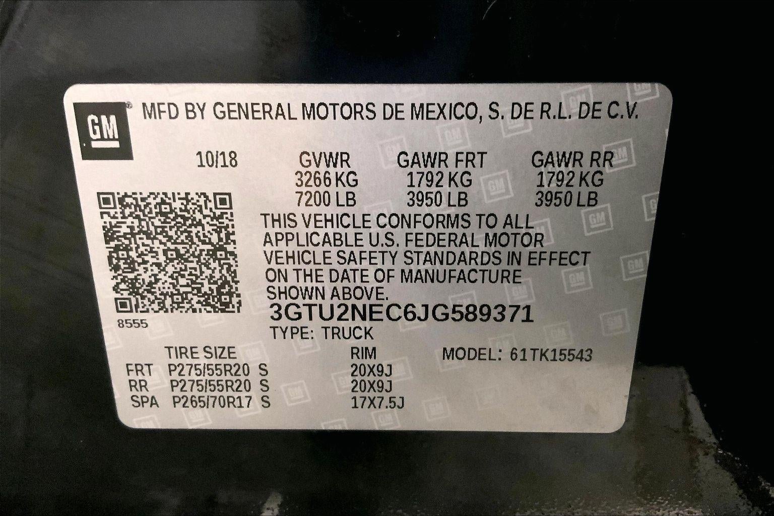 2018 GMC Sierra 1500 SLT