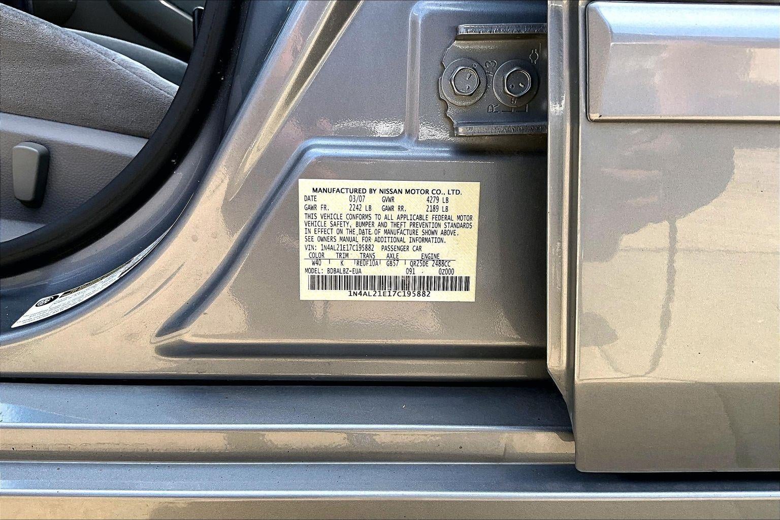 2007 Nissan Altima 2.5 S