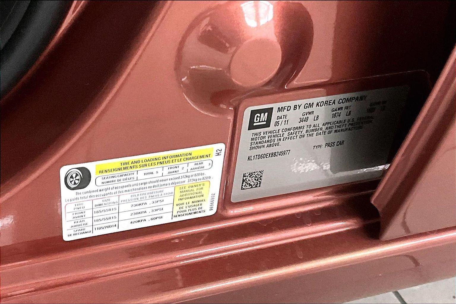 2011 Chevrolet Aveo LT w/1LT