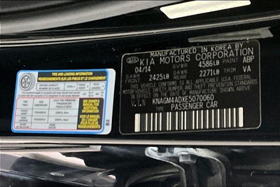 2014 Kia Optima Hybrid LX