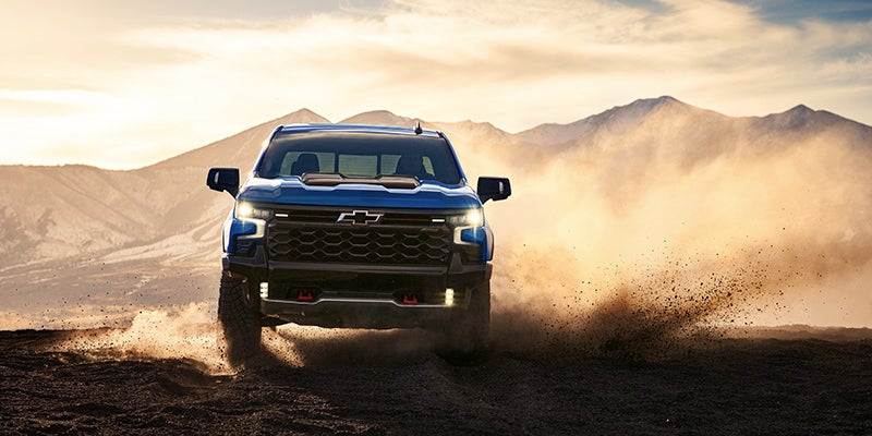 New Chevrolet Silverado 1500 ZR2 off-road pickup truck shown in profile