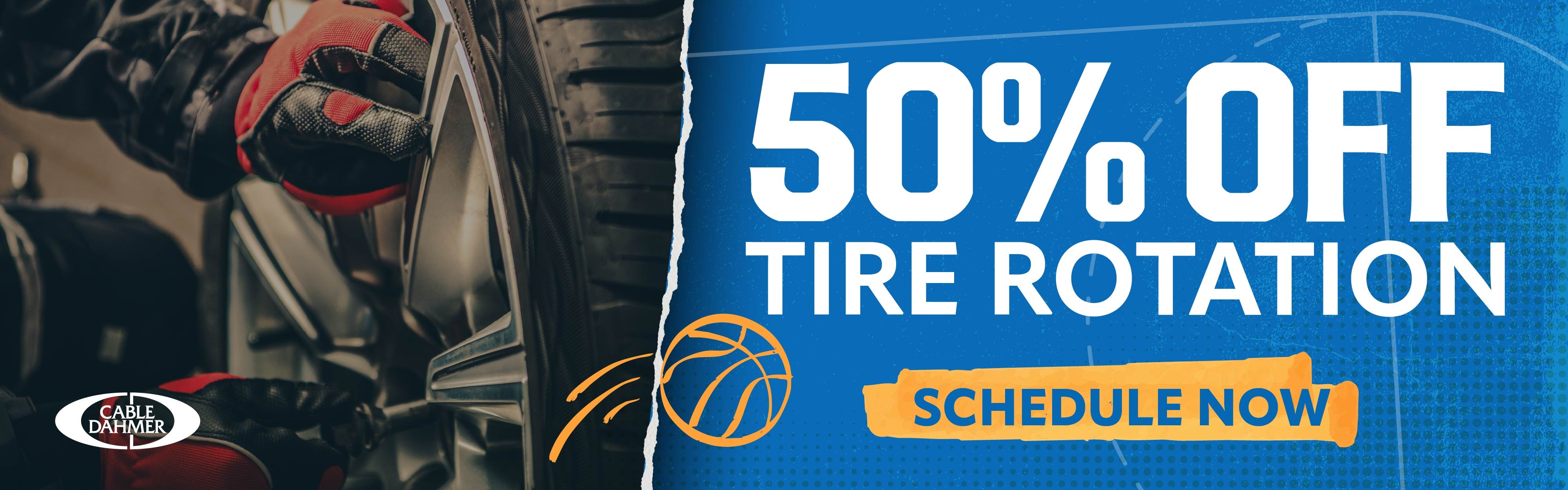 50% OFF Tire Rotation