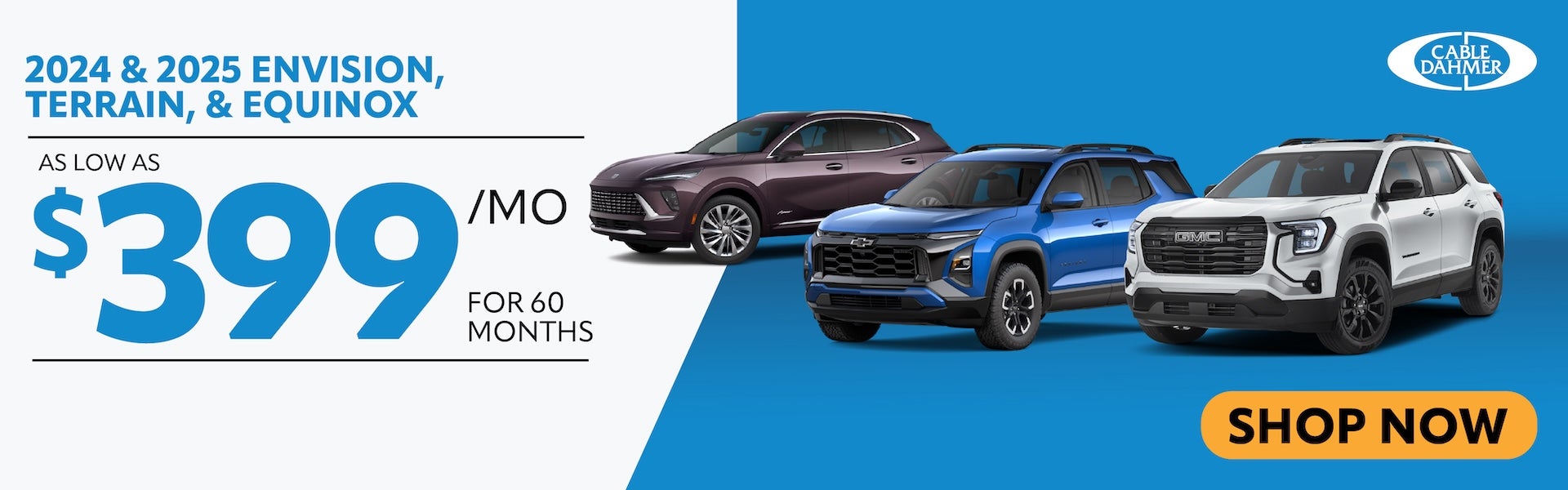 Used 2024 & 2025 Envision, Terrain, Equinox low as $399/mo`