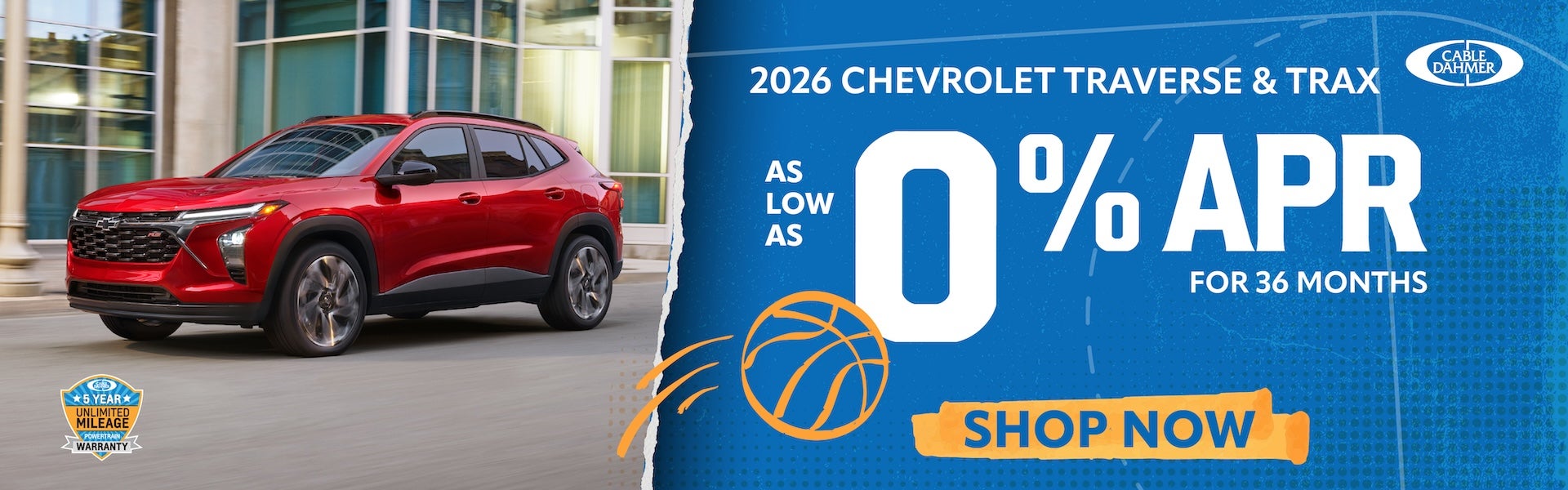 0% APR Financing 2026 Traverse and Trax 