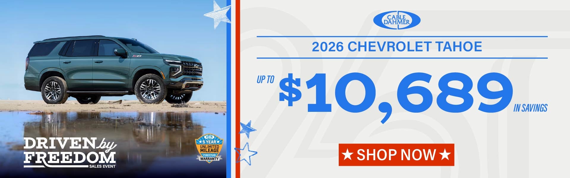 Up to $10,689 off New Chevy Tahoe