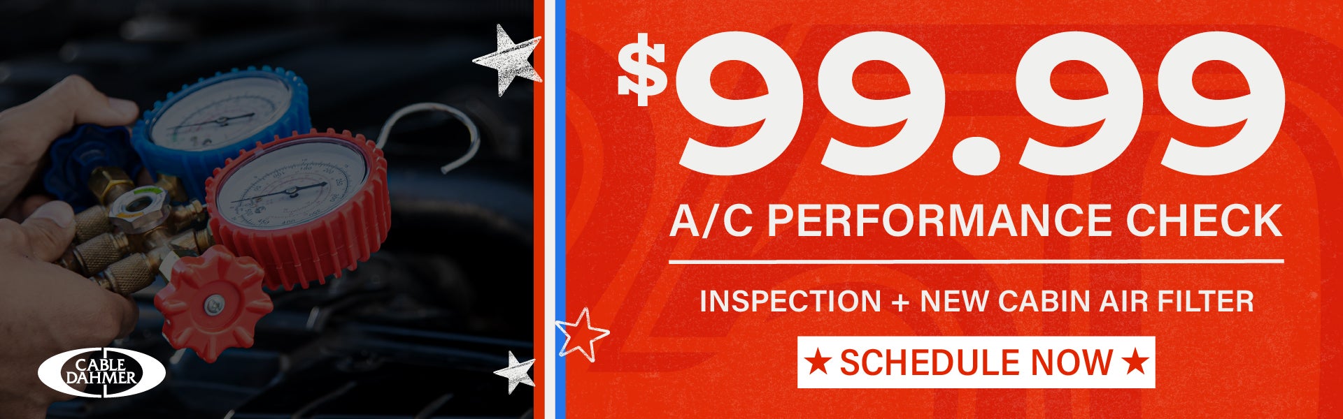 $99.99 A/C Performance Check (Inspection, Fridge Fresh, New 